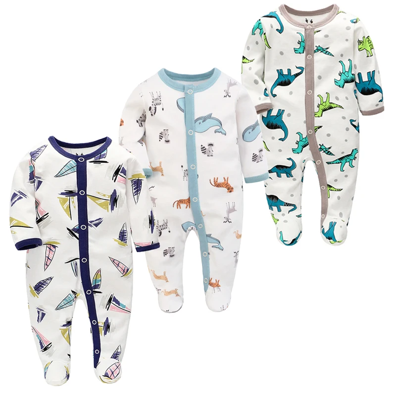 Baby Bodysuits cheap Fall Unisex Baby Romper Long Sleeve Winter Toddler Clothes 1/2/3Pcs Newborn Boy Girl Onesie 100% Cotton Infant Cartoon Pajamas baby clothes cheap Baby Rompers