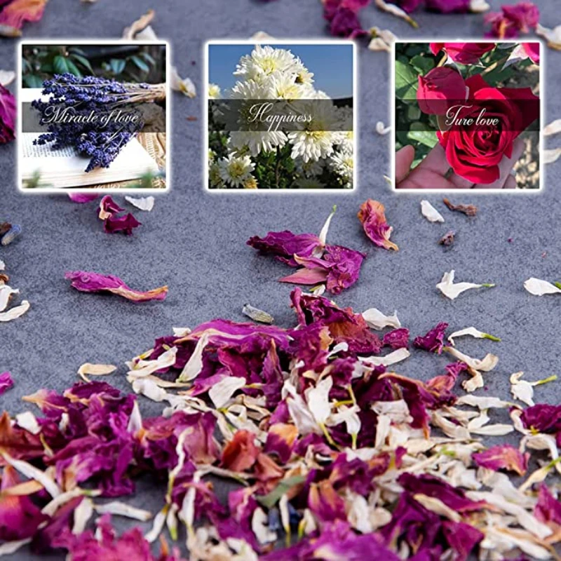 Dried Flowers Petals 100% Natural Biodegradable Real Rose Petal For Wedding  Confetti Bridal Shower Birthday Party Diy Decoration - Dried Flowers -  AliExpress