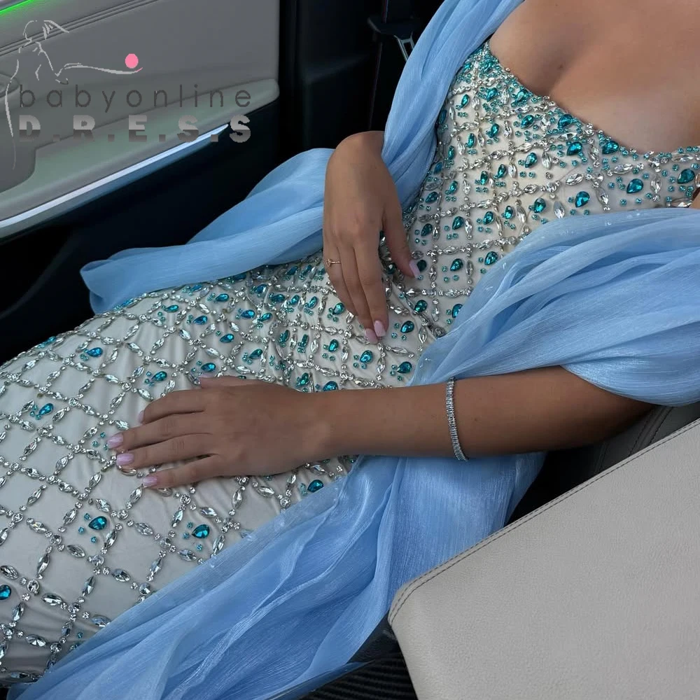 BABYONLINE مخصص أناقة كريستال رائعة مطرز حورية الب...