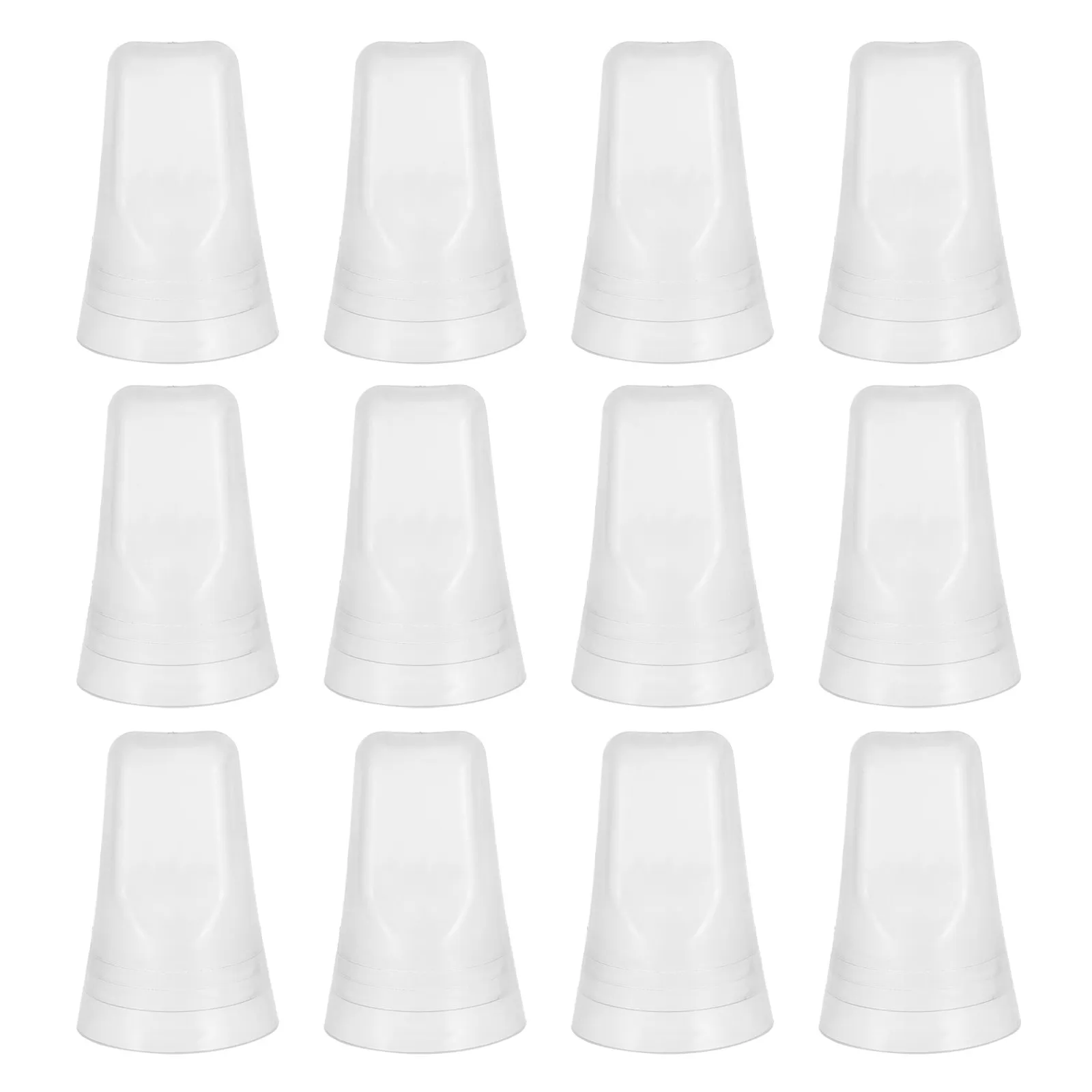 12Pcs 범용 주입구 커버 투명 플라스틱 캡 주류 와인 오일 병용 보호 먼지 캡 바 주방 디스펜서