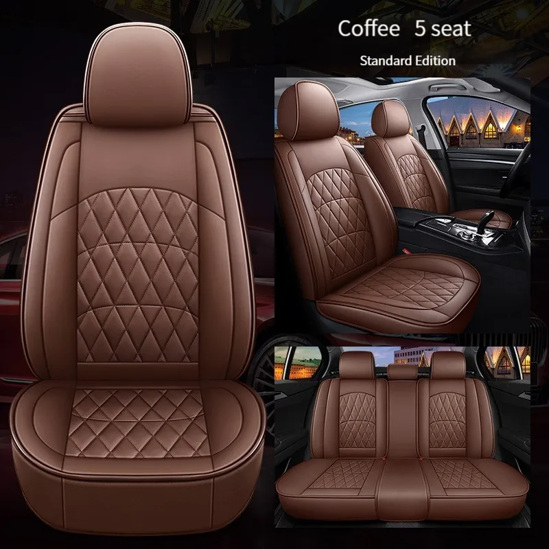 

Full Coverage Universal Car Leather Seat Cover For BMW F10 E60 5 Series F11 G30 G31 E39 E61 F07 F18 G38 520i 530 Car Accessories