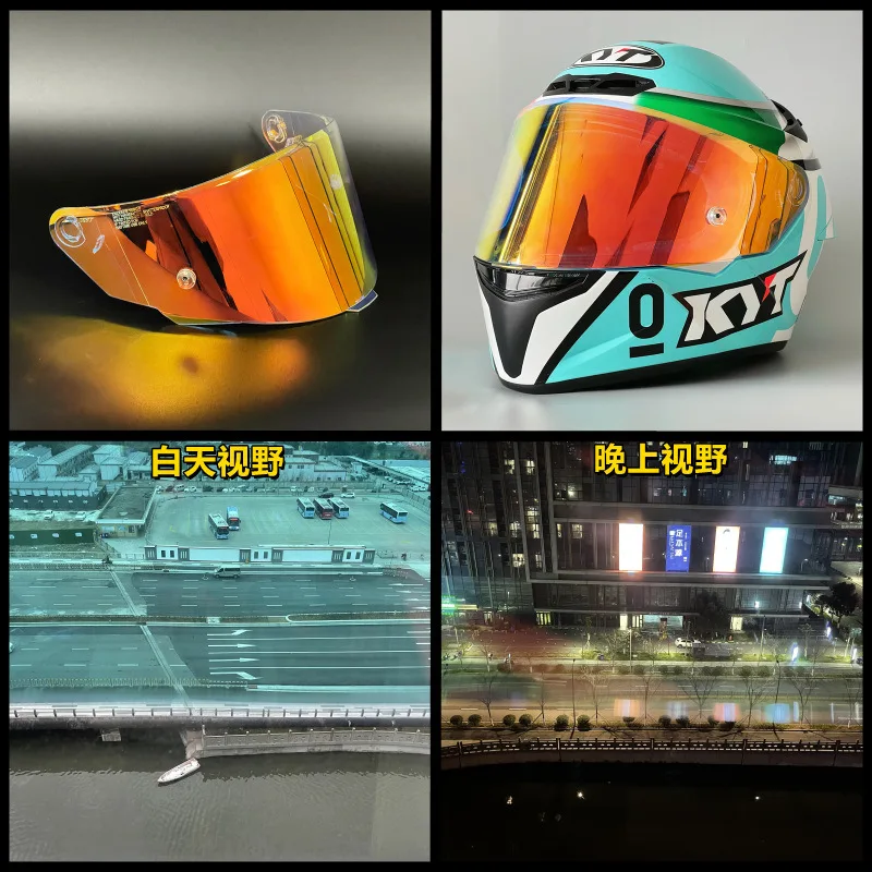 Motorcycle Helmet Visor motorcycle helmet visor for KYT TT-C Moto Helmet Shield Accessories Motorcycle Anti-scratch Wind Shield Lens