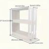 1 PC spice storage rack,90 degree swivel item storage rack, countertop 2 tier storage rack,small storage and organizer rack 6