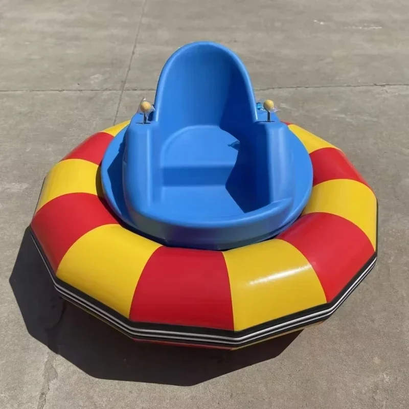 With LED Lights, Remote Control, Music,360 Degree Spin Inflatable Electric Kids Bumper Car