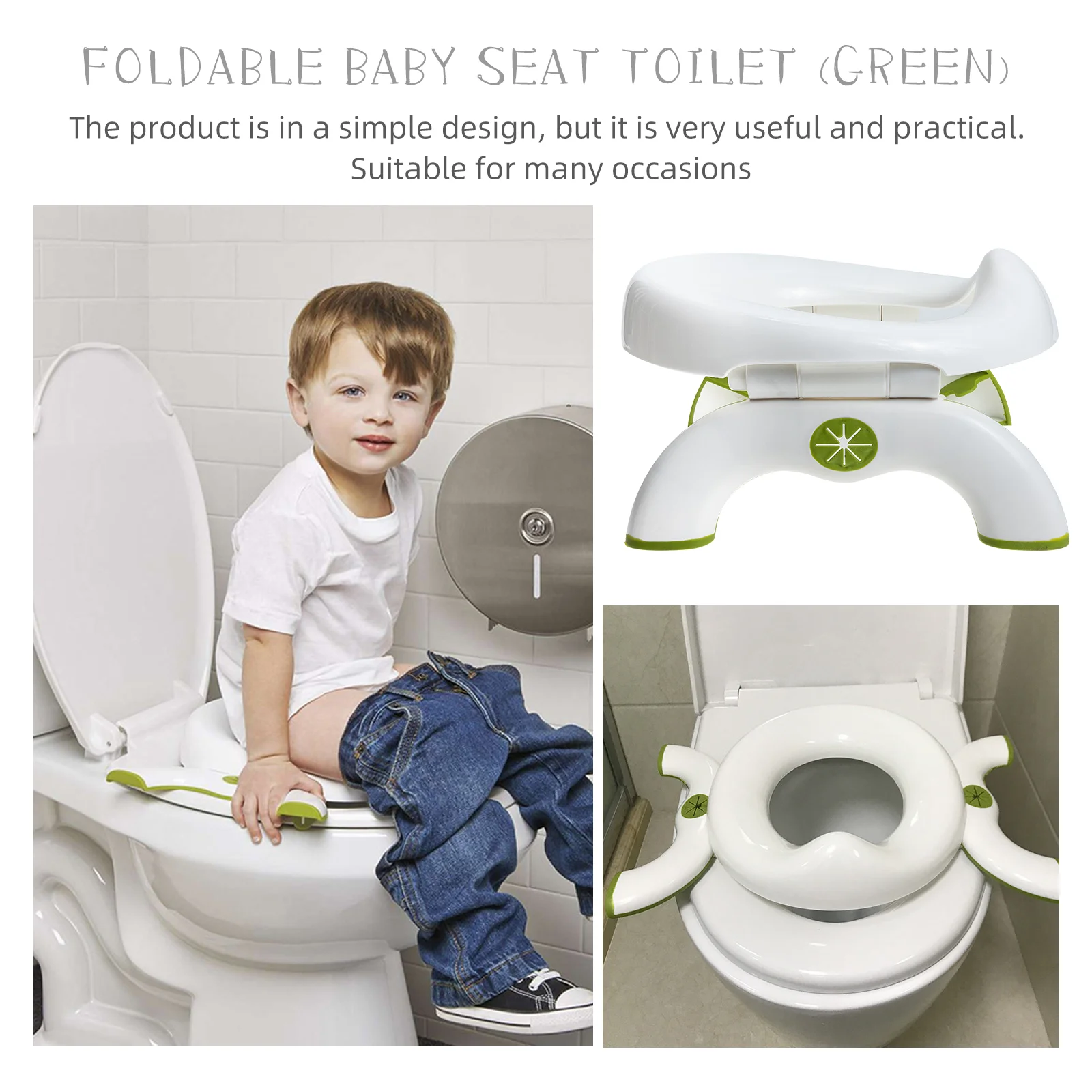 Baby Travel Potty Durable Toilet Children Kids Training Seat Folding Foldable Portable 6