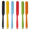 Silicone Long Scraper Color Cream Long Knife Scraper Cake Making Small Accessories Silicon Spatula Baking Tools for Cakes 5