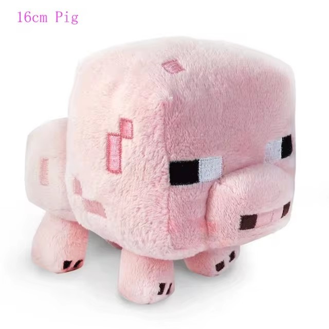 16cm Pink MC Baby Pig Plush Toys Game MC Pig Plush Soft Stuffed Animals Toys for Kids Children Gifts