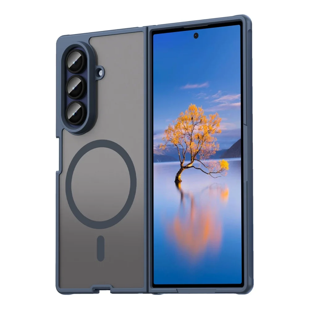 Luxury Matte Hard Case with Magnetic Wireless Charging - Shockproof Ultra Slim Cover
