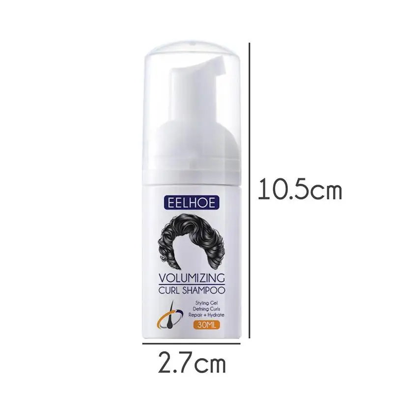 Description Picture 4 of item30ml Hair Curl Mousse Natural Curl Boost Sculpting Hair Bounce Cream For Female Repair Curling Essence Hair Care Elasting