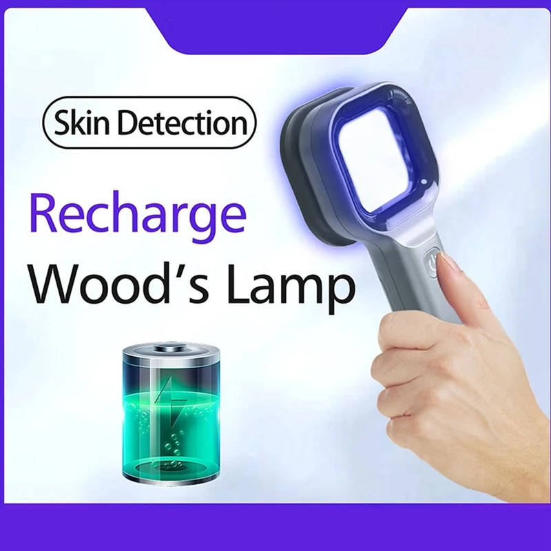 

Woods Lamp Skin Analyzer Portable Facial Salon Beauty Analyzer Skin Analyzing Testing UV Woods Lamp For Skin Care