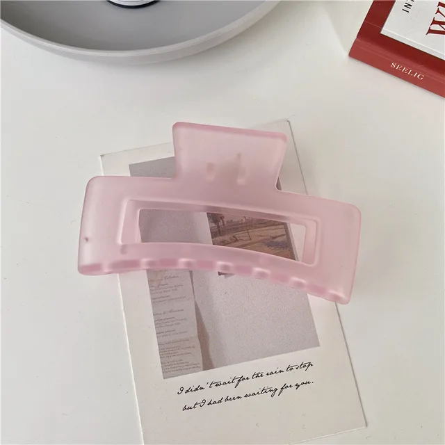 2022 New Claw Clip for Women Tough Colorful Plastic Hair Claw Large Size Hair Clamps Claw Clip Crab Chic Hair Accessories Gift 0192-B7-10.5cm