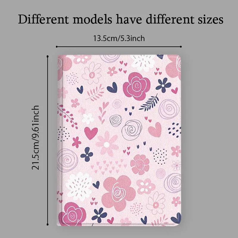 Cartoon Pink Bow Heart Soft Tablet Case
