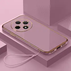 Elegant Silicone Plating Soft Back Cover for Oppo Reno12F 4G (Gs6D purple)