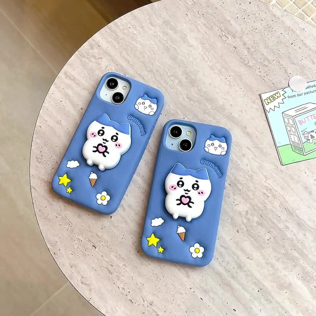 Милый чехол для телефона Chiikawa Hachiware Usagi мультяшное аниме iPhone 11 12 13 14 15 Pro Max мягкий