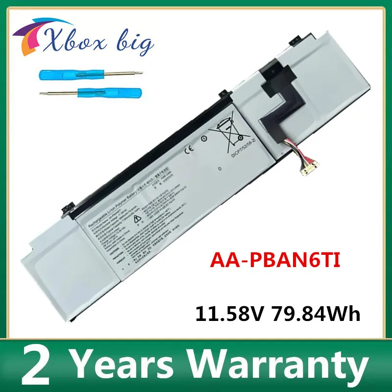 

AA-PBAN6TI 11.58V 79.84Wh 6895mAh Battery For Samsung Galaxy Book Odyssey NP762XDA NP762XDA-XA1US/2US series laptop Notebook