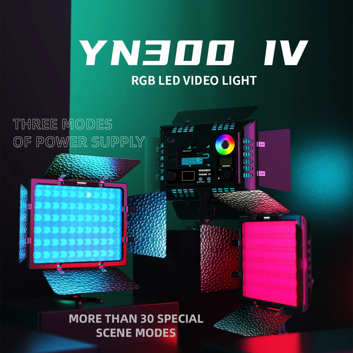 

YN300 IV YN-300 IV RGB фотовспышка для студийной видеосъемки с адаптером переменного тока