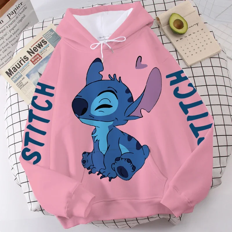 thumbnail image 1 of Sudadera con capucha de Disney para mujer, sudadera de dibujos animados con letras de monstruo y Ángel, jersey bonito Harajuku Unisex con bolsillo, 1 of 5
