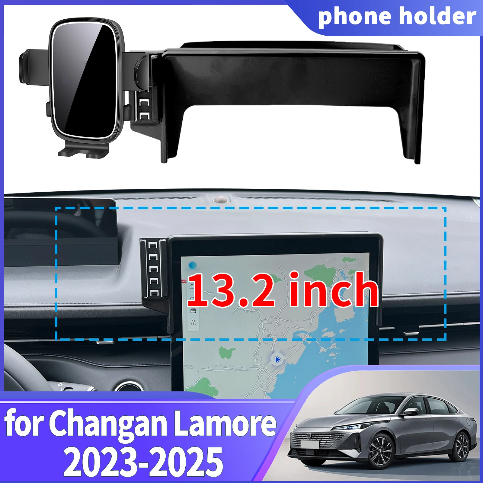 Passend für Changan Lamore EADO Plus ​ ​ Navigationstelefonhalterung, individuelle Autozubehör