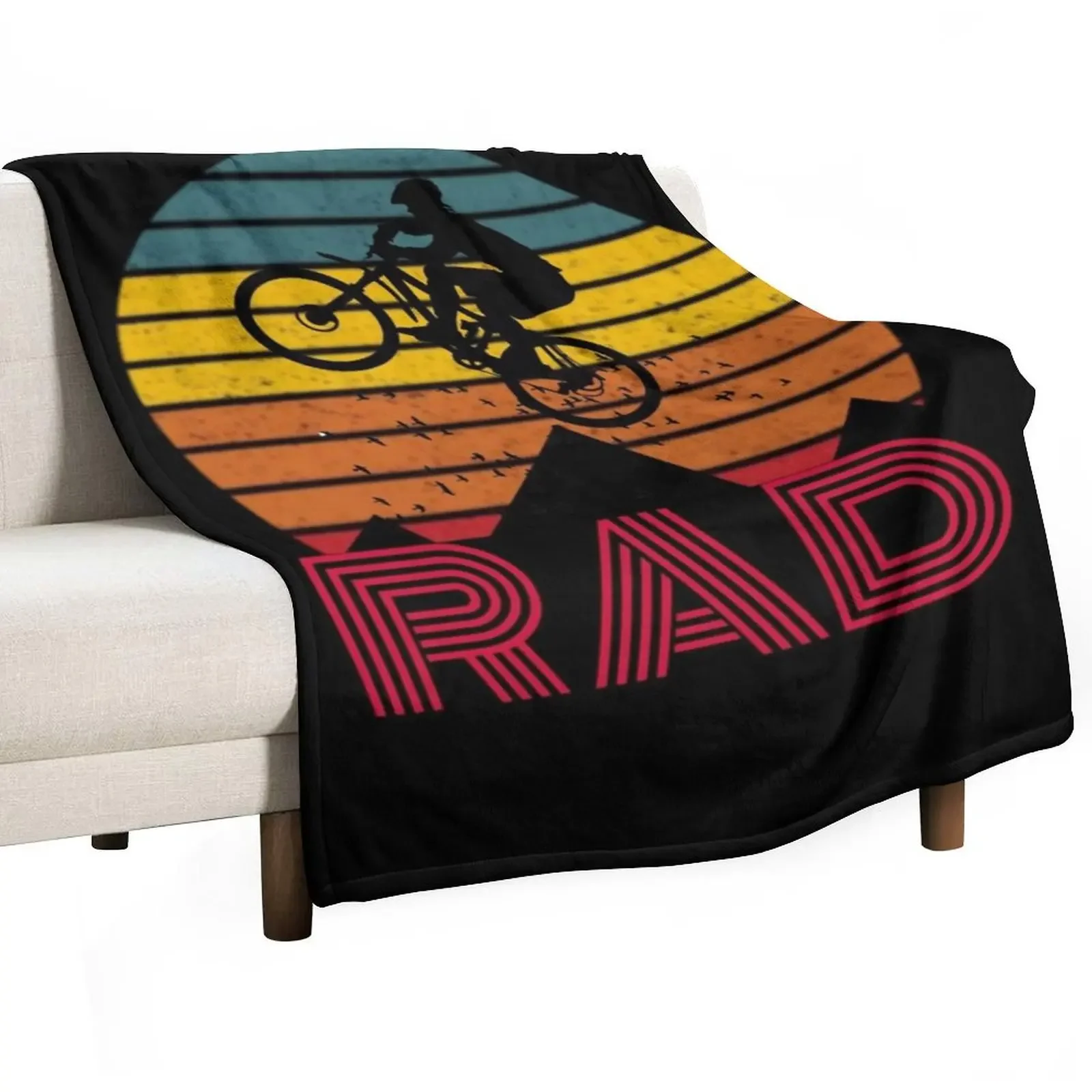 

Bmx vintage Throw Blanket Multi-Purpose halloween Plush for winter Blankets