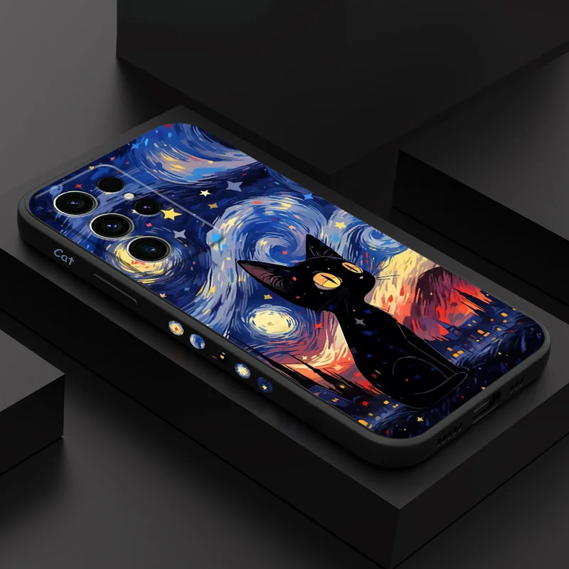 Celestial Star Cat Phone Case Cover