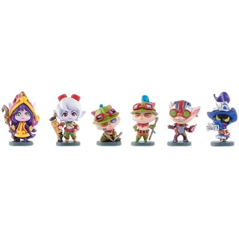 

Original Genuine LOl Yordles Teemo Lulu Veigar Ziggs Tristana Anime Figure Model Action Model Toy Game Periphery Collectibles