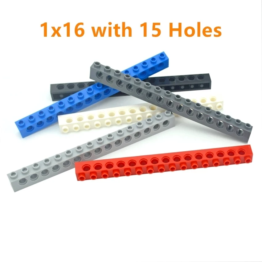 Technical Building Block MOC Combination Studded Long BeamHole Thick Bricks Compatible 3703 32018 3895 2730 3894 370