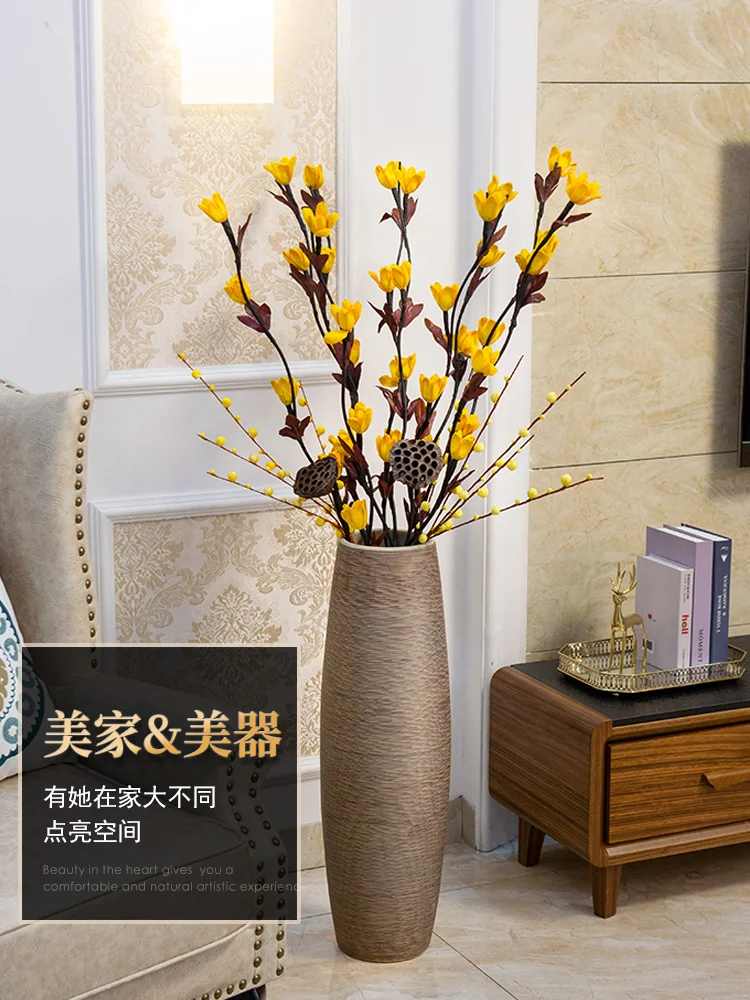 Dry Flower Decoration Decoration Pieces Floor Vase Flower ...