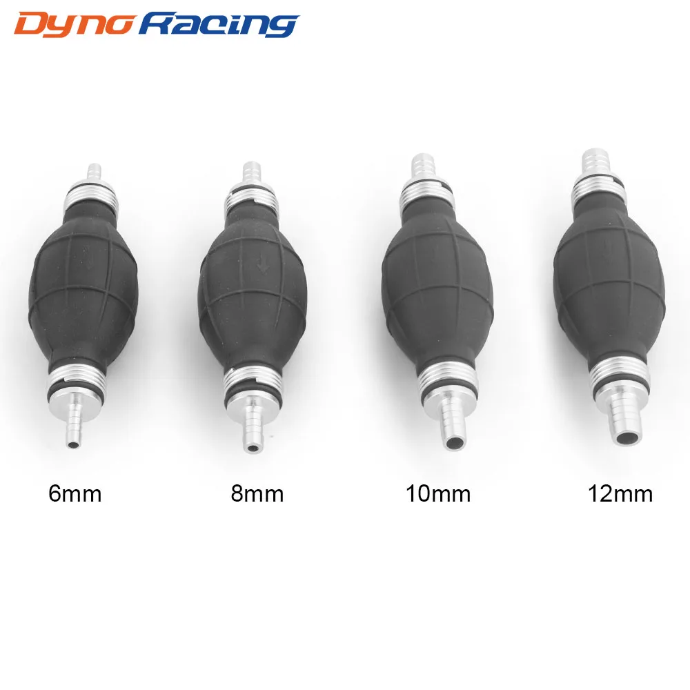 Fuel Pump 6mm/8mm/10mm/12mm Hand Rubber Aluminum Primer Bulb for Car Boat Marine Outboard