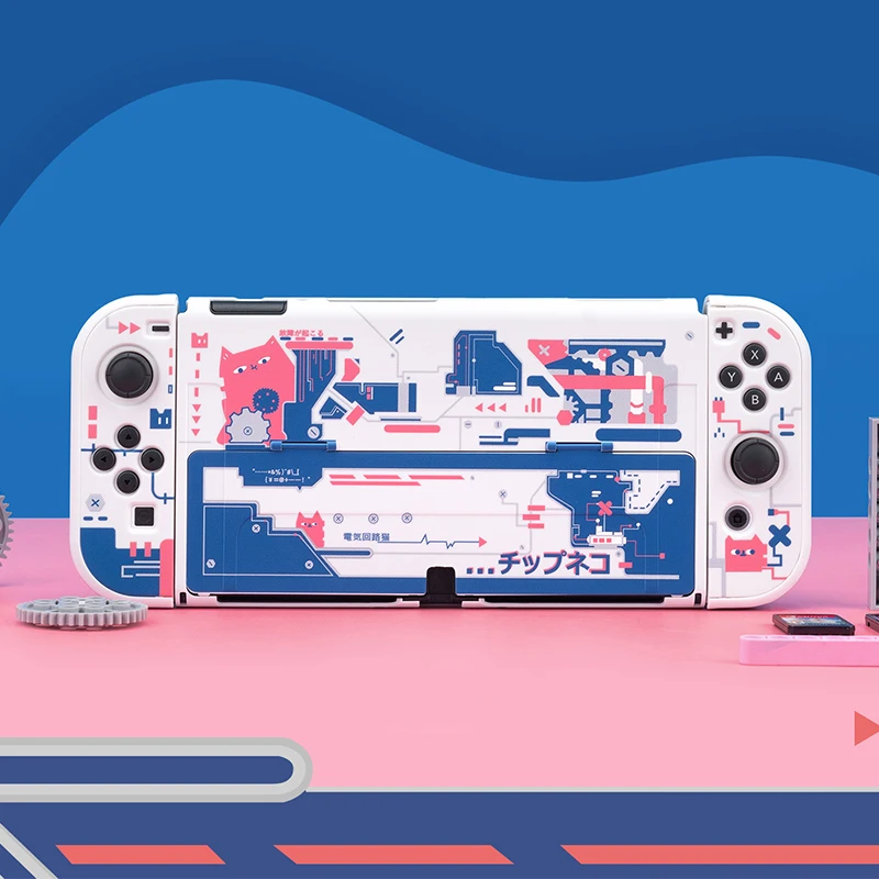 

Nintend Switch OLED Case Electric Circuit Hard Shell Split Joy-con Protective Cover For Nintendo Switch OLED Accessories