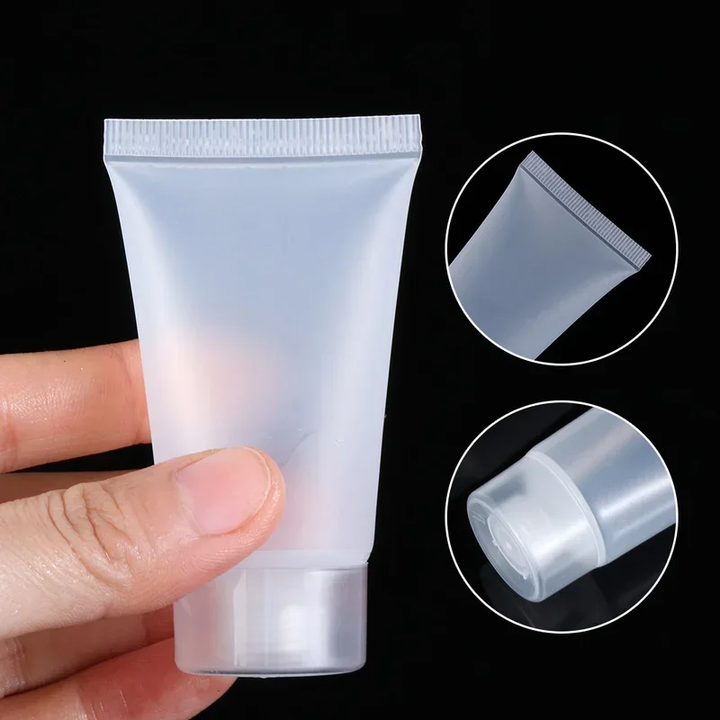 20/30/50/100ml Travel Size Empty Matte Clear Tube Cosmetic Cream Lotion Shampoo Bath Squeeze Lotion Containers Refillable Bottle refillable bottles plastic storage bottle