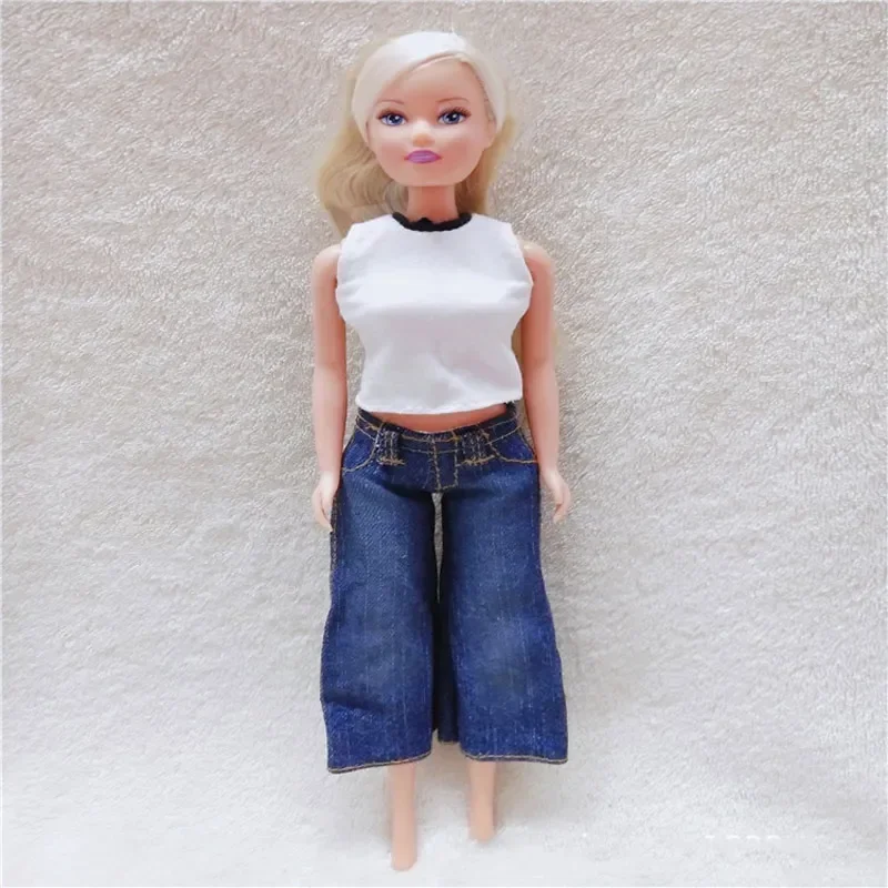 3Pcs/lot Original Jeans Pants for 1/6 Scale Barbia Trousers Doll New Fashion [Doll&Shoes Not Included]boy Girl Toy Accessory 5