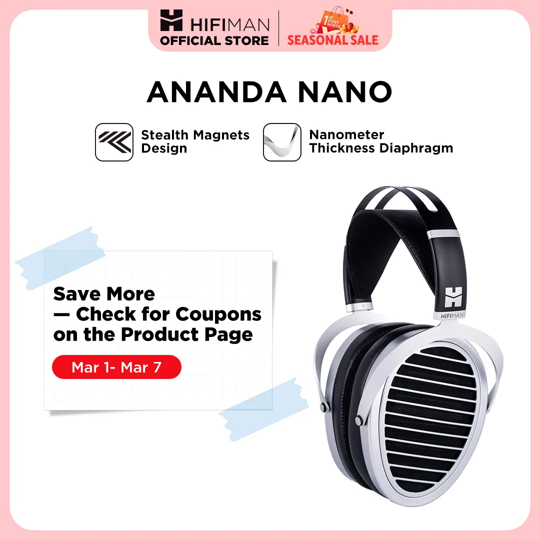 HIFIMAN ANANDA NANO ナノメートル厚ダイヤフラムを備えたオープン
