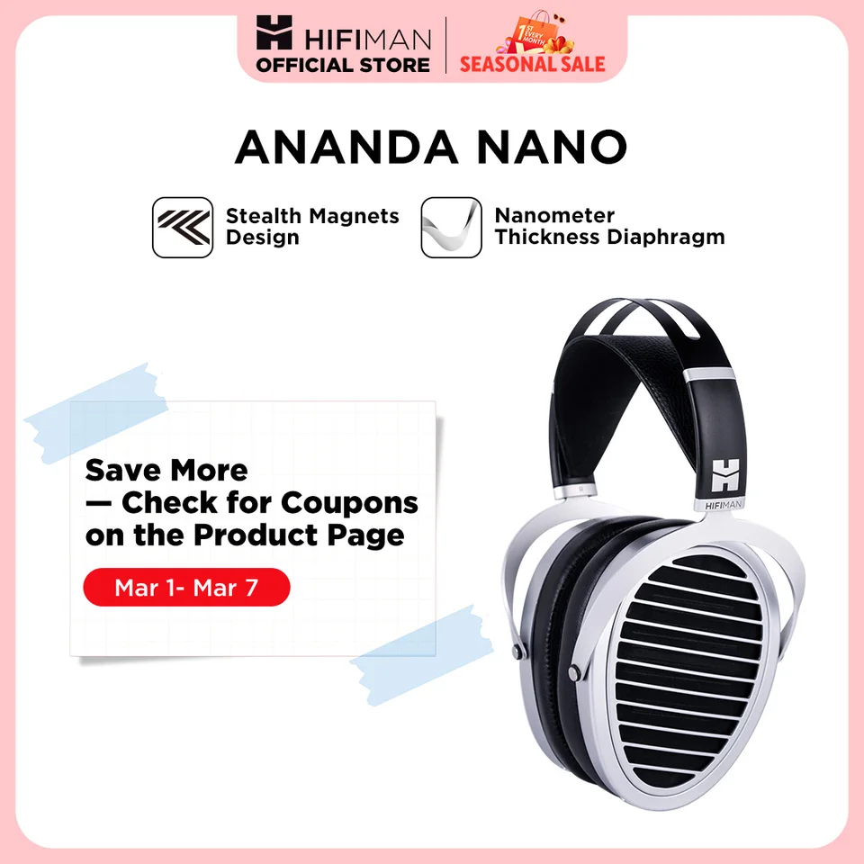 HIFIMAN ANANDA NANO ナノメートル厚ダイヤフラムを備えたオープン