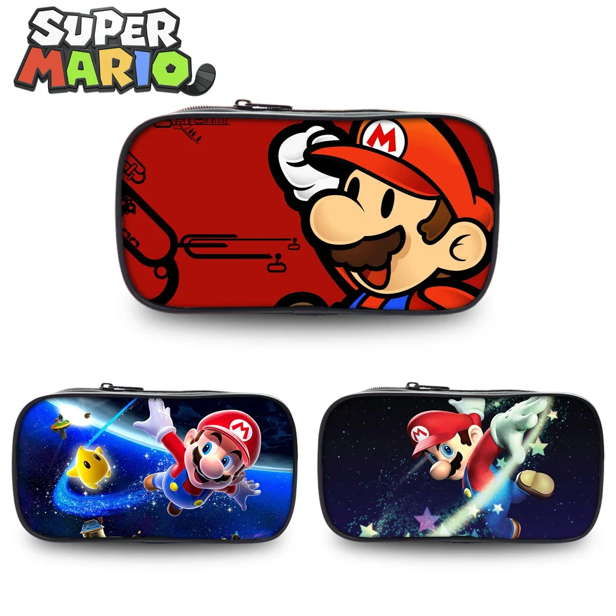 

35Styles New Super Mario Bros Pencil Case Cartoon Cute School Supplies Zipper Stationery High capacity Storage Bag for Kids Gift