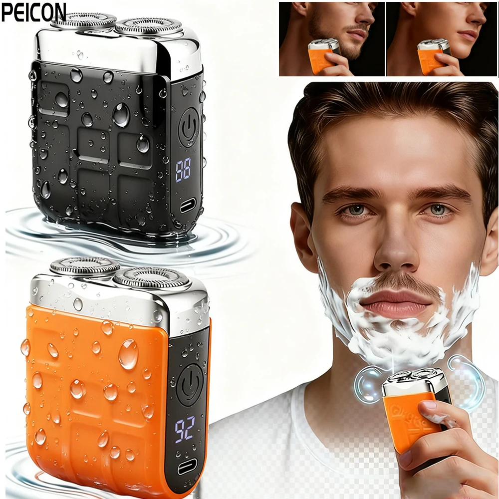 Mini rasoir électrique avec affichage digital et recharge usb_voghion.com