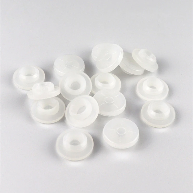 

100pcs/lot 20mm Silicone Rubber Stopper Plug for medical glass bottle Vials