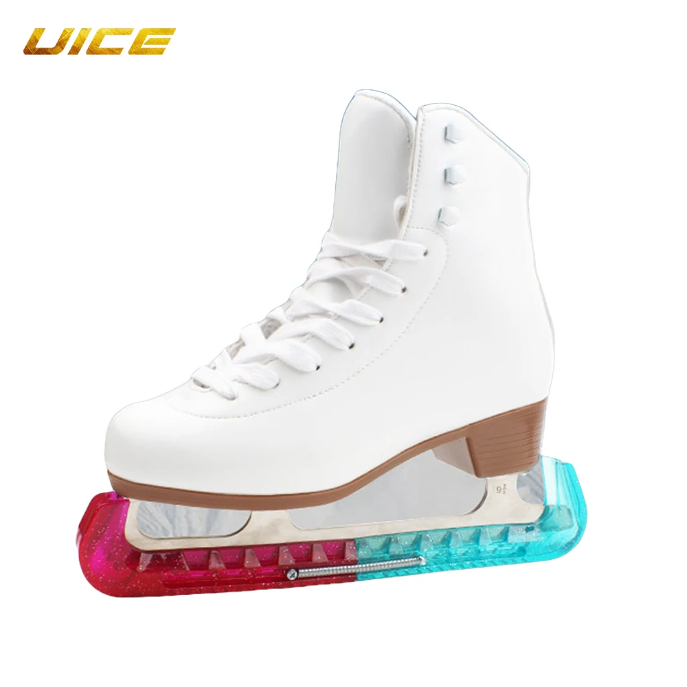 2pcs Ice Hockey Skate Blade Guard Cover Universal Hockey Soft Plastic Adjustable Protective Portable Spring Accessories