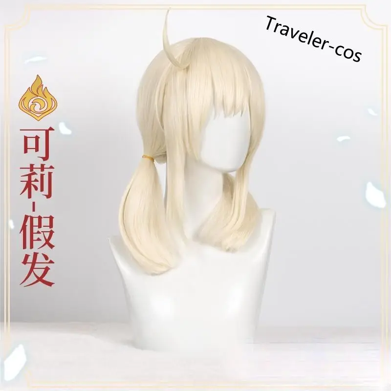 

Traveler-cos Anime Game Genshin Impact Klee wig Suit Cosplay Costume Uniform Halloween Carnival Party Role Play Outfit Full Set