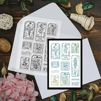 1pc Plant Labels Clear Stamps Flower Silicone Stamps for Crafting Transparent Silicone Stamp Seals for DIY Scrapbooking Card 4