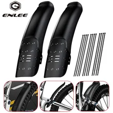 1/2PCS ENLEE 자전거 하드 쉘 펜더 자전거 전면 후면 타이어 휠 머드 가드 MTB 자전거 머드 가드 펜더 사이클링 부품 액세서리