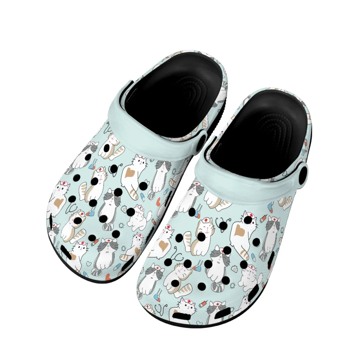 

Summer Women Casual Sandals 2023 Non-slip Nurse Cat Cute Slippers Classic Hospital Medical Slides Breathable Slip-on Garden Shoe