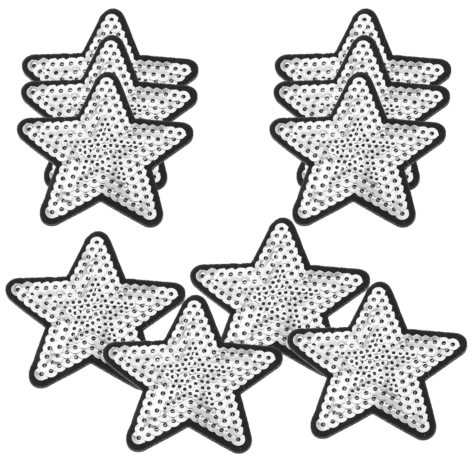 

Five-pointed Star Cloth Sticker Shaped Applique Sequins Patches For Clothing Sew On Jeans