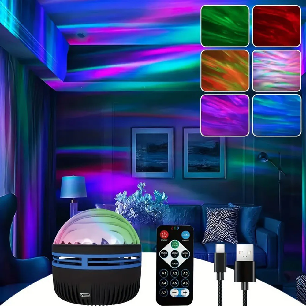 LED Galaxy Projector Light Colorful Galaxy Sky Projector Bedroom Night Light Kids Room Decoration Christmas Party Decoration