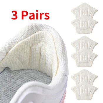 3 paia/6 pezzi solette patch tallone per scarpe sportive adesivo posteriore misura regolabile piedi antiusura cuscino inserto sottopiede 1