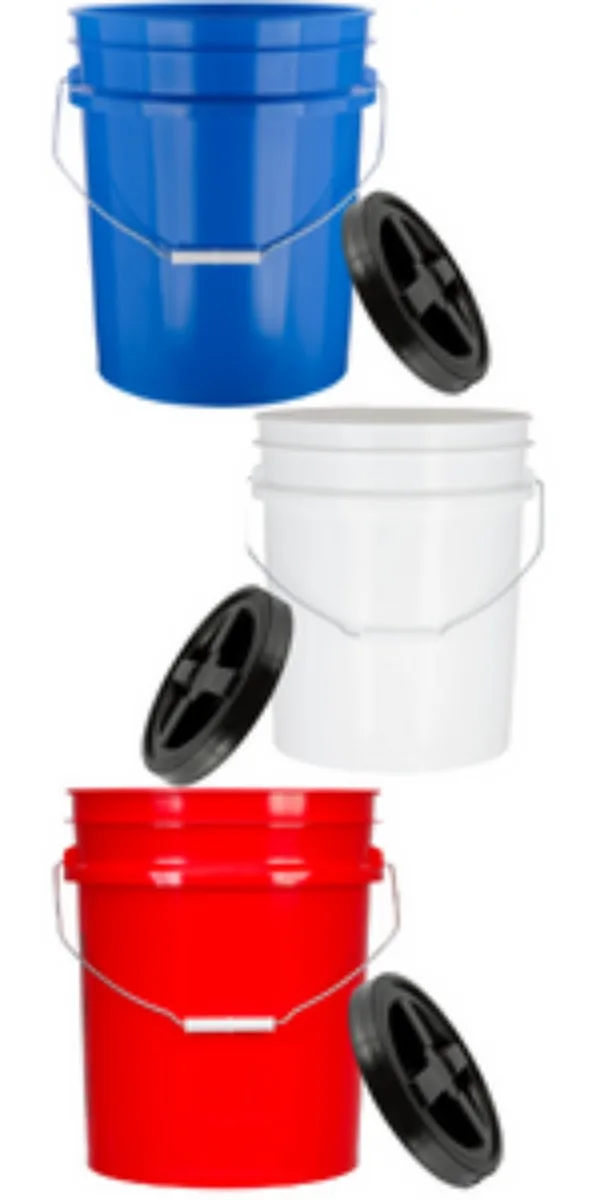 5 gal. Blue/White/Red Pack of 3