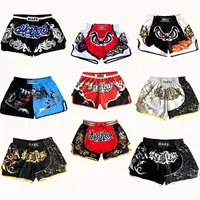 Boxing shorts Breathable loose print Kickboxing shorts Mixed martial arts boxing shorts clothing Sanda Kickboxing shorts 1