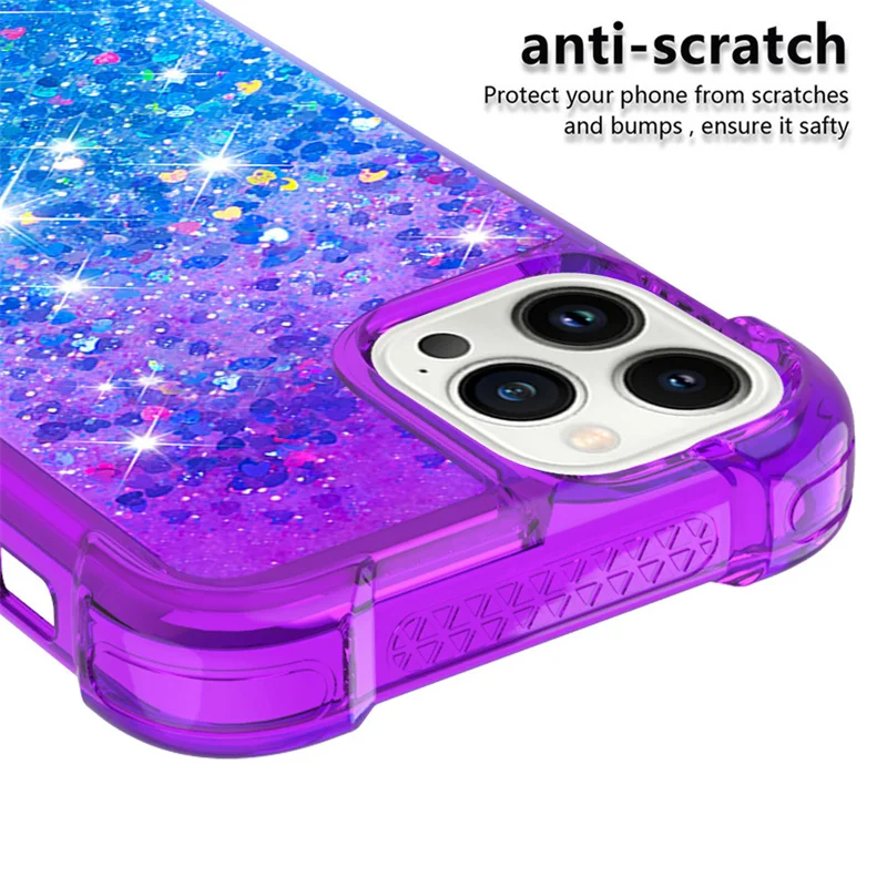 Gradient Color Flow Sand Phone Case - Fashionable Anti-fall Soft Cover