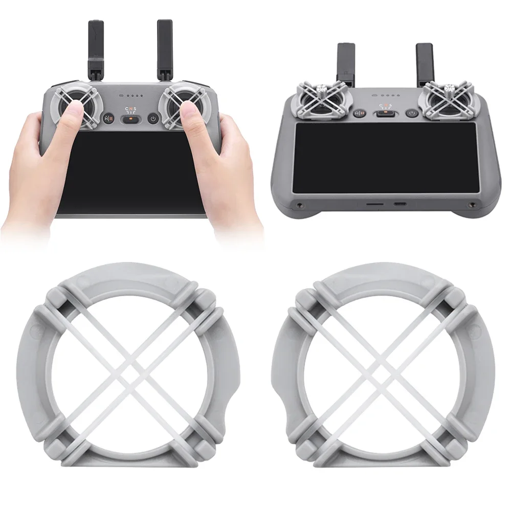 1 Pair Drone Rocker Damper Remote Controller Thumb Rocker Damper Joystick Fixed Bracket Mount for Air 3 /Mini 4 Pro RC/RC 2