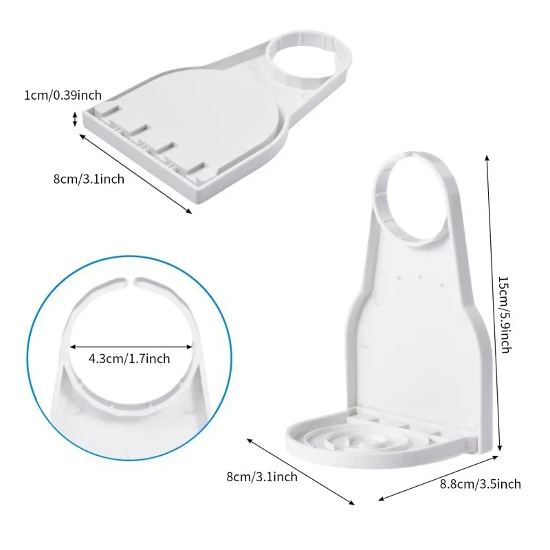 Laundry Detergent Universal White Organizer Tray Soap Dish Accessories Drip Collector Cup Holder Fabric Softener Rack Spill ﻿ 6