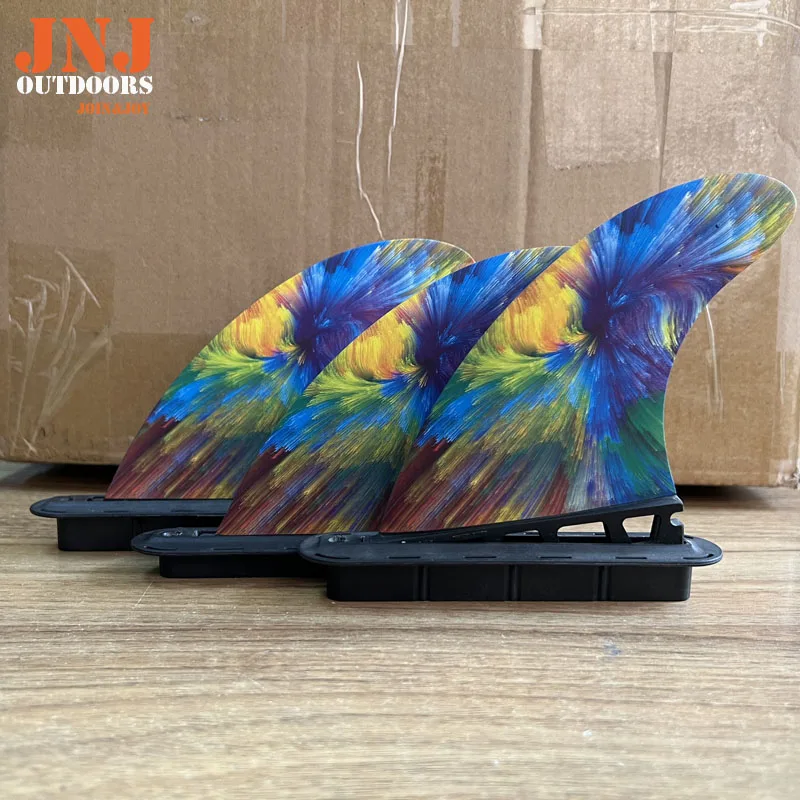 JNJ-FUTURE Surfboard Fins G3 Small Thruster Made of Fiberglass and Honeycomb